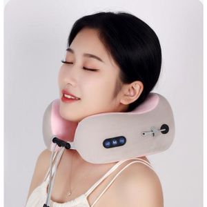 Quailty  U-shaped pillow portable travel electric cervical massage device