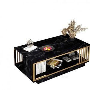 Luxury Nordic Style Wooden Center Table(Faux Marble)