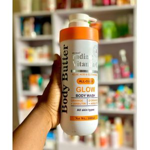 Body Butter Body-Butter radiant Vitamin C KOJIC ACID & GLUTATHIONE ALL-OVER GLOW BODY WASH ORANGE + ARBUTIN
