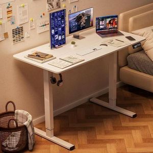 Modern Adjustable Height Electric Standing Desk(1.4mtr) White