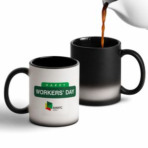 11oz Magic Matte Black Coffee Tea Mug (with white box)