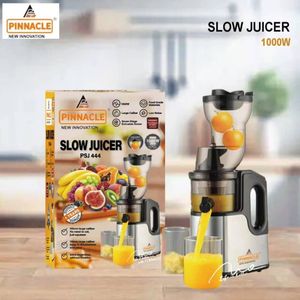 Pinnacle New Stainless Steel Automatic Citrus Fruit Juice Extractor Big Mouth Slow Screw Juicer Cold Press Juicer