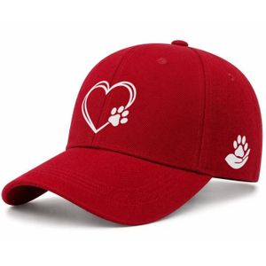 High Collect Design Face Cap: Red