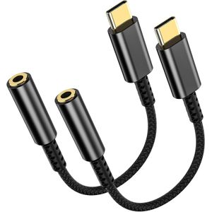 LERTOSEN 1 Piece USB C to 3.5mm Headphone Jack Adapter – HiFi Audio Dongle, Type C to Aux Female Cable Cord Compatible with iPhone 16/15 Pro Max, Samsung S25/S24/S23, iPad Pro, Pixel, MacBook