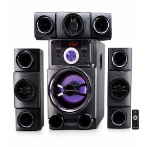 Jack Master SP-6348 3.1 Channel Multimedia Home Theater Speaker System – Bluetooth, USB, FM Radio & Remote Control