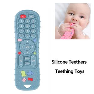 1PC Silicone Baby Toys TV Remote Control Shape Teether Toy BPA Free Silicone Teething Chewing Toy Sensory Baby Accessories