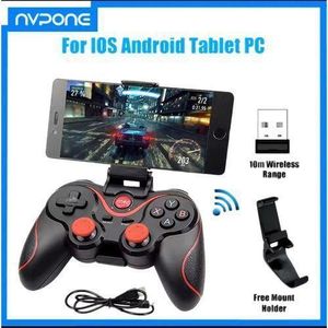 X3 Wireless Bluetooth Game Controller for PC, Mobile Phones Android & iPhone, TV BOX Tablet Joystick Gamepad Joypad Holder