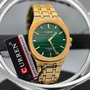 Curren Executive Men's Stainless Steel Business Watch – Big Face Quartz Chronograph with Date Display