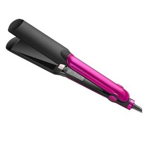 Professional Flat Iron Hair Straighteners Flat Iron with 4 Level LED Temperature Adjustment - Pink/Black