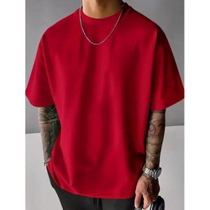 UNISEX OVERSIZED POLO T SHIRT GYM T SHIRT ROUND NECK SHORT SLEEVE