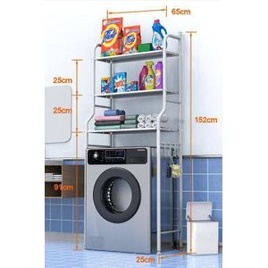 65cm Washing Machine Rack – Over Washer Storage Organizer Shelf