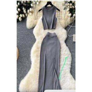 Zack Luxury quality 2 piece cloth for beautiful ladies -ash