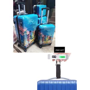 Trending affordable 4 sets Plus Kit Multicolor traveling Box And Free Luggage Scale 