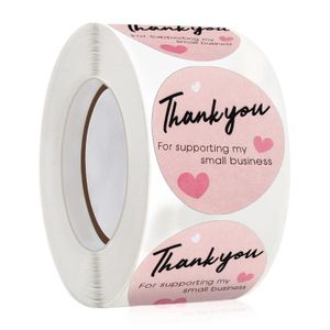 One Roll Thank You Packaging Decorating Sealing Stickers