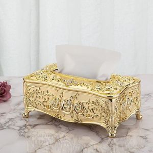 Household simple tissue box Plastic Living room dining room desktop  dustproof wet paper towel storage box With cover and spring