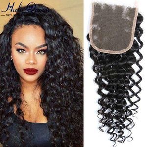 7a Malaysian Deep Wave Lace Closure 12 Inches