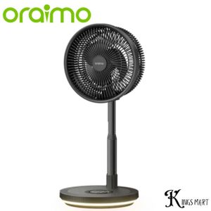 Oraimo Power-Turbo 4000mAh Rechargeable 2-in-1 Desk & Standing Fan Portable Folding Fan OPF-502A
