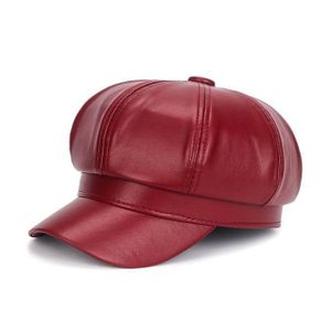 UNISEX LEATHER BERET 