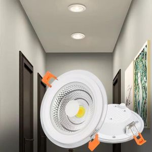 Kmp 5pcs 6w 12w 18w glass panel recess ceiling luxury spotlight 