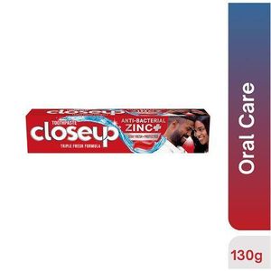 Closeup  Anti-Bacterial Zinc Triple Fresh Formula Toothpaste 130g