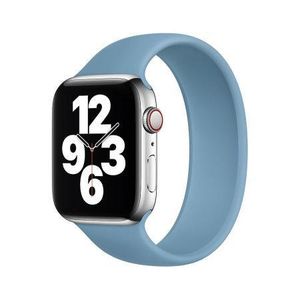 Silver Solo Loop Strap Compatible for Apple Watch Band 42mm 44mm