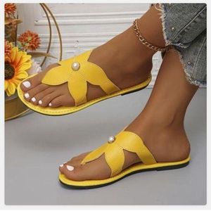 Yellow Ladies Pam Slippers