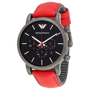 armani red watch