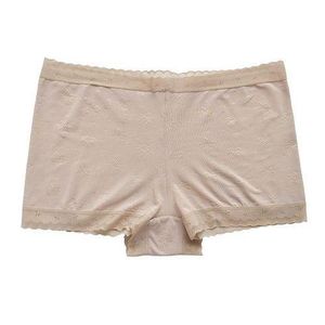 ONIBENZ 2pcs Ultimate Seamless Lace Boyshorts Panties with Floral Pattern - Women's Comfortable Underwear (Nude & White)