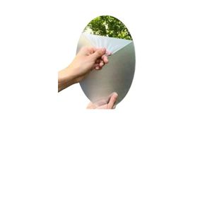 Oval Acrylic Mirror Wall Stickers – Self-Adhesive