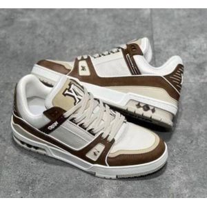 Urban force luxe mucha Brown and white sneakers 
