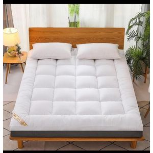 Fluffy Quality 7cm thick mattress topper white 