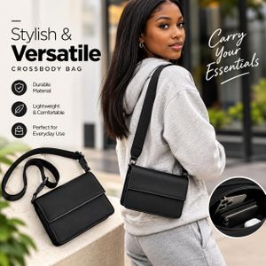 Crossbody Bag, Women’s Mini Shoulder Bag and Phone Bag, Men Stylish PU Leather Sling Bag with Adjustable Long Strap, Crossbody Bag, Messenger Bag, Chest Bag, Shoulder Bag, Bag, Waist Bag Handbag for Ladies, Fashionable Cross-Body Shoulder Purse