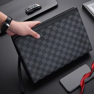 Men Square Leather Wallet Large Capacity Cluctch Purse Handbag - Men's Multifunctional Clutch Purse