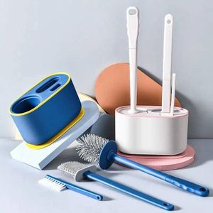 3 in 1 silicon toilet brush 
