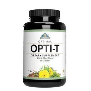 OPTIMAL HEALTH SYSTEMS Opti-T 90 Capsules Combines a Blend of Herbs, B Vitamins, and Minerals in a Unique Opti-Blend delivery System. Designed for Everyday Wellness, it Offers Nutritional Support That Helps Maintain Balance.