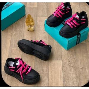 everything mix black and pink sneaker