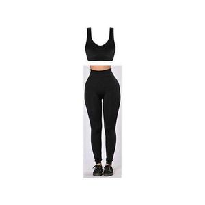 Bra Top And Leggings - Black