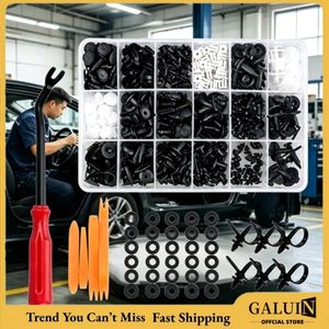 GALUIN 415-piece mixed pack of automotive fastener clips, body fastener clips, rivets, and door bumper fixing clips