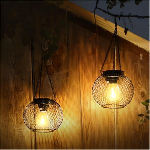 1pc Upgraded Hanging Christmas Courtyard, Garden, Path, Tree Outdoor Solar Lights, Halloween