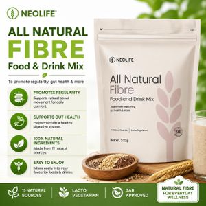 Neo All Natural Fibre 510g N eo All Natural Fibre - 510g All natural Natural FIBRE (food and drink mix) A balanced blend of soluble and insoluble fibres from all whole food source.