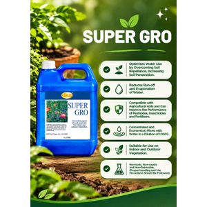 Agro Super Gro 5 Litre Single Super Grow Fertilizer Plant Suitable for Gardens, Farms, and Indoor and Outdoor Plants.