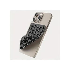 Universal Silicon Phone Holder Suction Anti-Slip -Black(2pcs)