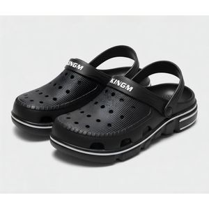 Cloud-Like Comfort Thick Sole EVA Clogs - Non-Slip Breathable Beach Garden Shoes Black