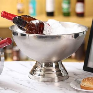 Fancy Large Stainless Champagne Ice Bucket for Hotels and Restaurants