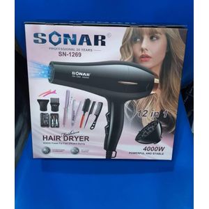 Sonar 12-in-1 Professional Hair Dryer – 4000W,