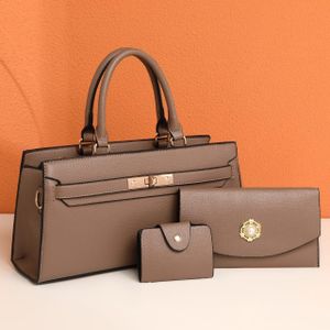 KLY 3 IN 1 Women’s MIDI handbag With Shoulder Strap For All Kinds Of Events Handbag khaki