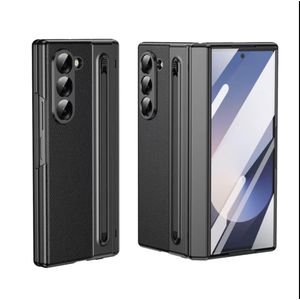 Samsung Fold 8 Ultra Phone Case & Pouch - High Quality Artificial Leather Case Designed, Featuring RFID Blocking, And Providing Shockproof & Camera Protection - ( Black )
