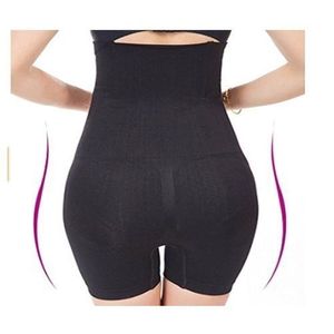 Black Tights High Waist Tummy Control Girdle Tight- Black