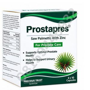 PRECIOUS TRUST NUTRITION Prostapres Saw Palmetto With Zinc For Prostate Care 60 Capsules