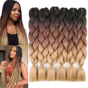 Pre stretched Braiding Hair Extensions Ombre Black Green - Temu New Zealand